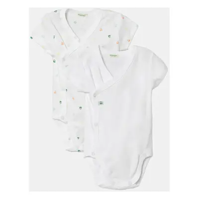 Bavlněné kojenecké body United Colors of Benetton 2-pack 3PWB0B00V