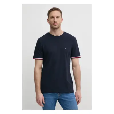 Bavlněné tričko Tommy Hilfiger tmavomodrá barva, MW0MW38630