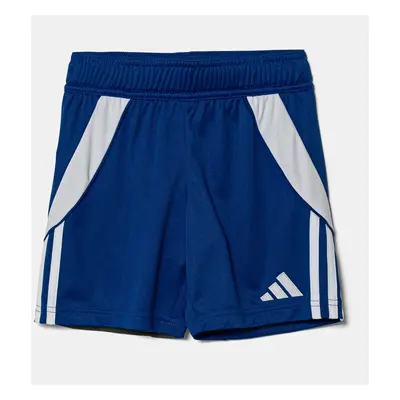 Dětské kraťasy adidas Performance modrá barva, s aplikací, nastavitelný pas, IR9366