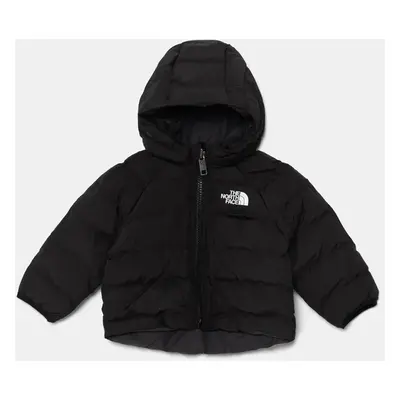 Kojenecká bunda The North Face BABREVERSIBLE PERRITO HOODED JACKET černá barva, NF0A88W3JK31