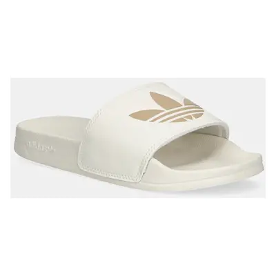 Pantofle adidas Originals Adilette Lite dámské, béžová barva, JQ2581