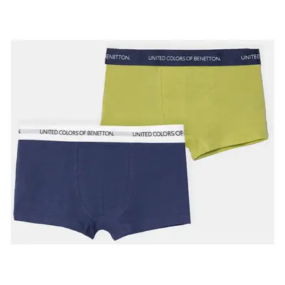 Dětské boxerky United Colors of Benetton 2-pack zelená barva, 3OP80X230