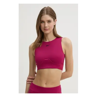 Tréninkový top Reebok LUX Collection růžová barva, 100214319