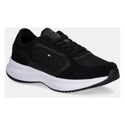 Sneakers boty Tommy Hilfiger SPORTY RUNNER černá barva, FW0FW08644