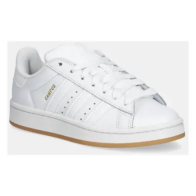 Dětské kožené sneakers boty adidas Originals CAMPUS 00s bílá barva, JR5760