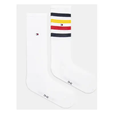 Ponožky Tommy Hilfiger 2-pack pánské, bílá barva, 701232594