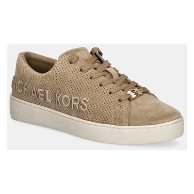 Semišové sneakers boty MICHAEL Michael Kors Keaton béžová barva, 43R5KEFS1S.297