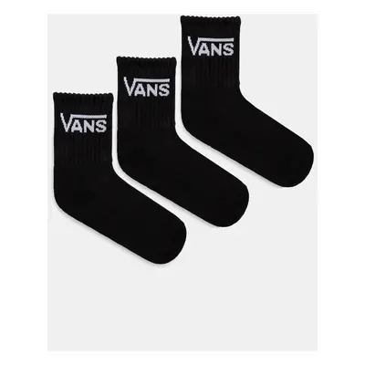 Ponožky Vans CLASSIC CREW 3-pack černá barva, VN000GNKBLK1