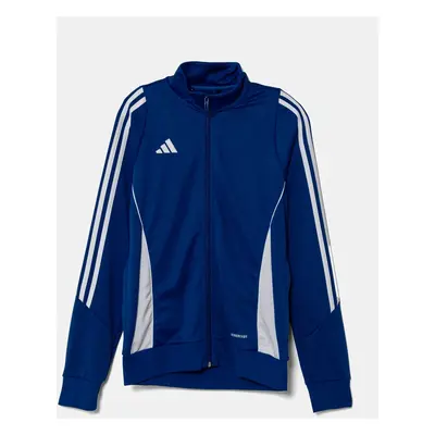 Dětská mikina adidas Performance modrá barva, s aplikací, IR9509