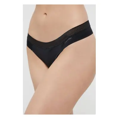 Tanga Calvin Klein Underwear černá barva, 000QF6307E