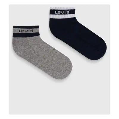 Ponožky Levi's 2-pack tmavomodrá barva