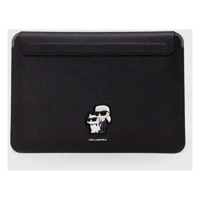 Obal na notebook Karl Lagerfeld Sleeve 16" černá barva