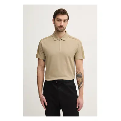 Bavlněné polo tričko Calvin Klein Jeans zelená barva, J30J327240