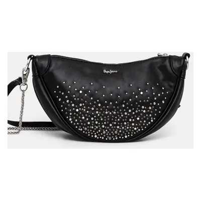 Kabelka Pepe Jeans NADINE SHINY černá barva, PL031607