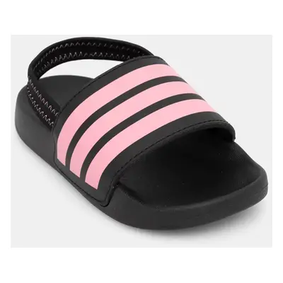 Dětské pantofle adidas ADILETTE ESTRAP černá barva, JR5325