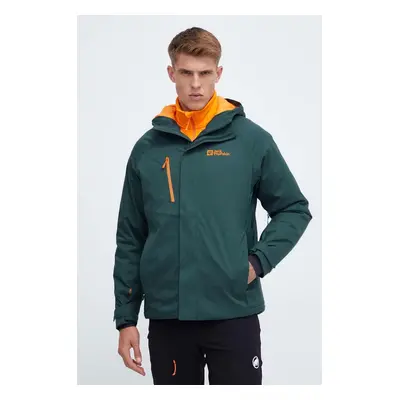 Outdoorová bunda Jack Wolfskin Troposphere zelená barva