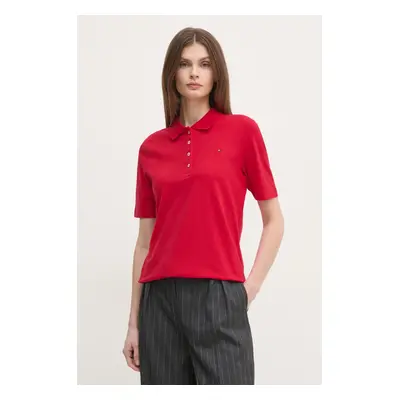 Polo tričko Tommy Hilfiger tmavomodrá barva, WW0WW43224