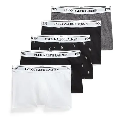 Boxerky Polo Ralph Lauren 5-pack pánské, šedá barva, 714864292