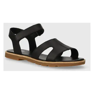 Sandály Sorel ELLA III ANKLE STRAP dámské, černá barva, 2076821010