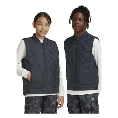 Dětská vesta adidas Originals VEST černá barva, IY1759