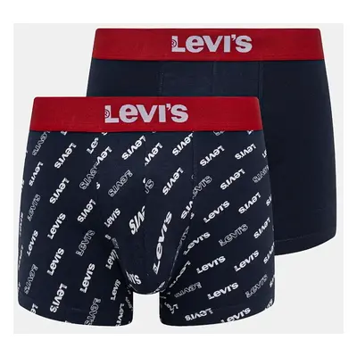 Boxerky Levi's 2-pack pánské, tmavomodrá barva, 37149-0973