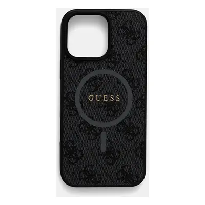 Obal na telefon Guess iPhone 16 Pro Max 6.9 černá barva, GUHMP16XG4GFRK