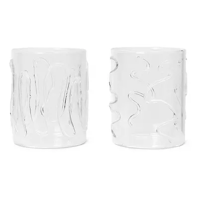 Sada skleniček ferm LIVING Doodle Glasses 350 ml 2-pack