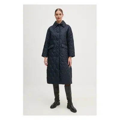 Bunda Barbour X Alexa Amy Quilted Jacket dámská, tmavomodrá barva, přechodná, LQU1791