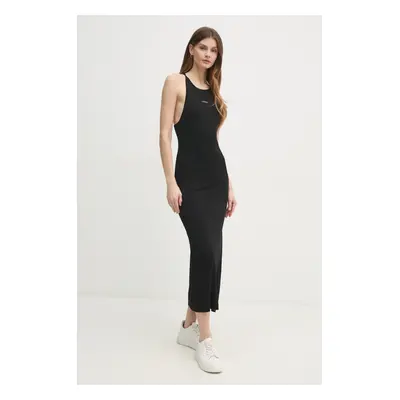 Šaty Calvin Klein Jeans černá barva, maxi, J20J225296