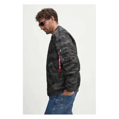 Bomber bunda Alpha Industries MA-1 CS Camo černá barva, přechodná