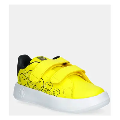 Dětské sneakers boty adidas ADVANTAGE SMILEY žlutá barva, JI0501