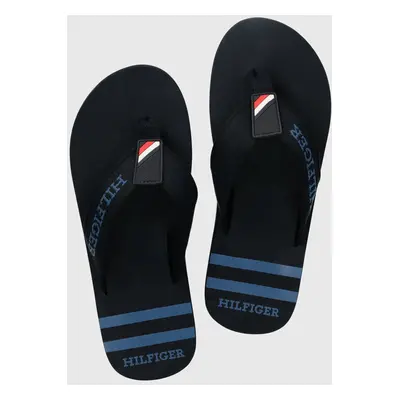 Žabky Tommy Hilfiger SPORTY BEACH SANDAL pánské, tmavomodrá barva, FM0FM05020