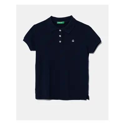 Dětské polo tričko United Colors of Benetton bílá barva, 3WG9C300O