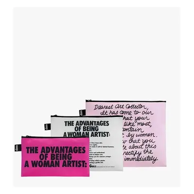 Sada taštiček LOQI GUERRILLA GIRLS 3-pack