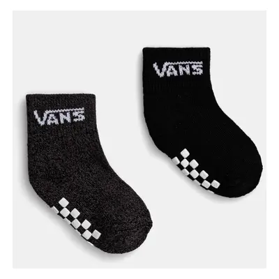 Dětské ponožky Vans DROP V CLASSIC SOCK 2-pack černá barva, VN0A7PTCBLK1