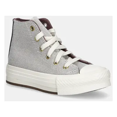 Dětské tenisky Converse Chuck Taylor All Star EVA Lift hnědá barva, A12616C