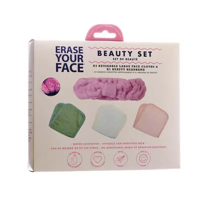 Sada na čištění obličeje Erase Your Face Beauty Set