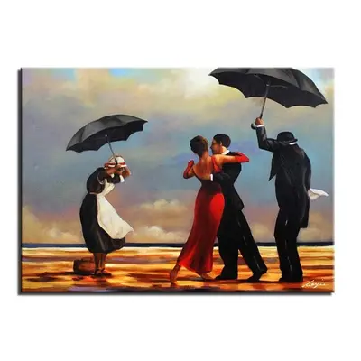 Reprodukce malovaná olejem Jack Vettriano "Śpiewający kamerdyner"