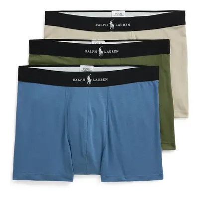 Boxerky Polo Ralph Lauren 3-pack pánské, modrá barva, 714965507