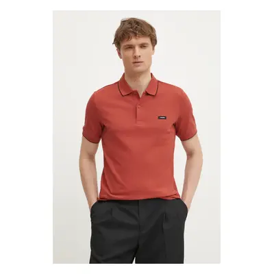 Polo tričko Calvin Klein černá barva, K10K112751