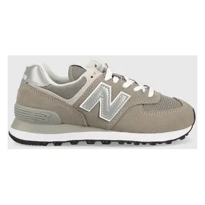 Sneakers boty New Balance WL574EVG šedá barva, WL574EVG-EVG