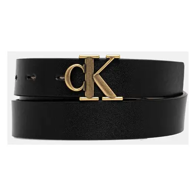 Pásek Calvin Klein Jeans dámský, černá barva, LV04K7005G