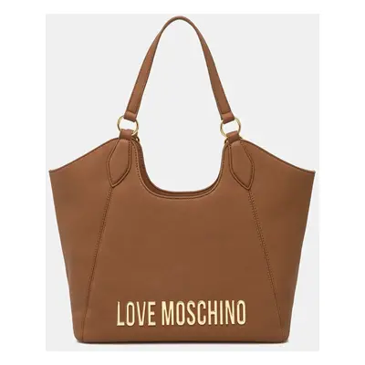 Kabelka Love Moschino hnědá barva, JC4165PP1