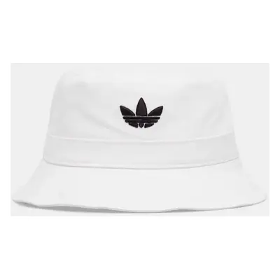 Bavlněný klobouk adidas Originals Adicolor bílá barva, JC6044