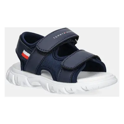 Dětské sandály Tommy Hilfiger modrá barva, T1B2-33898