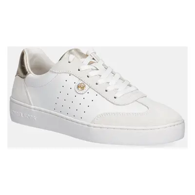 Kožené sneakers boty MICHAEL Michael Kors Scotty bílá barva, 43F4SCFS2L.795