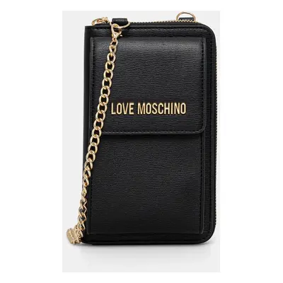 Peněženka Love Moschino černá barva, JC5701PP1