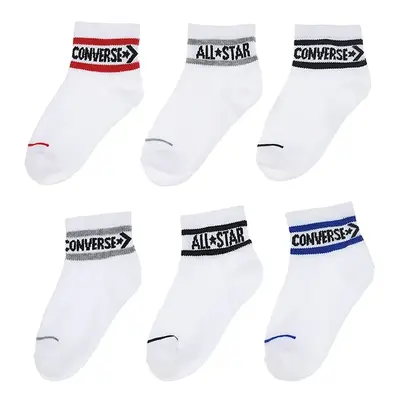 Dětské ponožky Converse 6-pack bílá barva