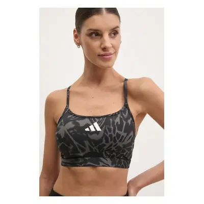 Sportovní podprsenka adidas Performance Aeroreact černá barva, JH1428