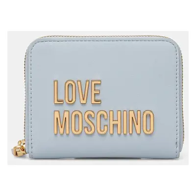 Peněženka Love Moschino modrá barva, JC5613PP1